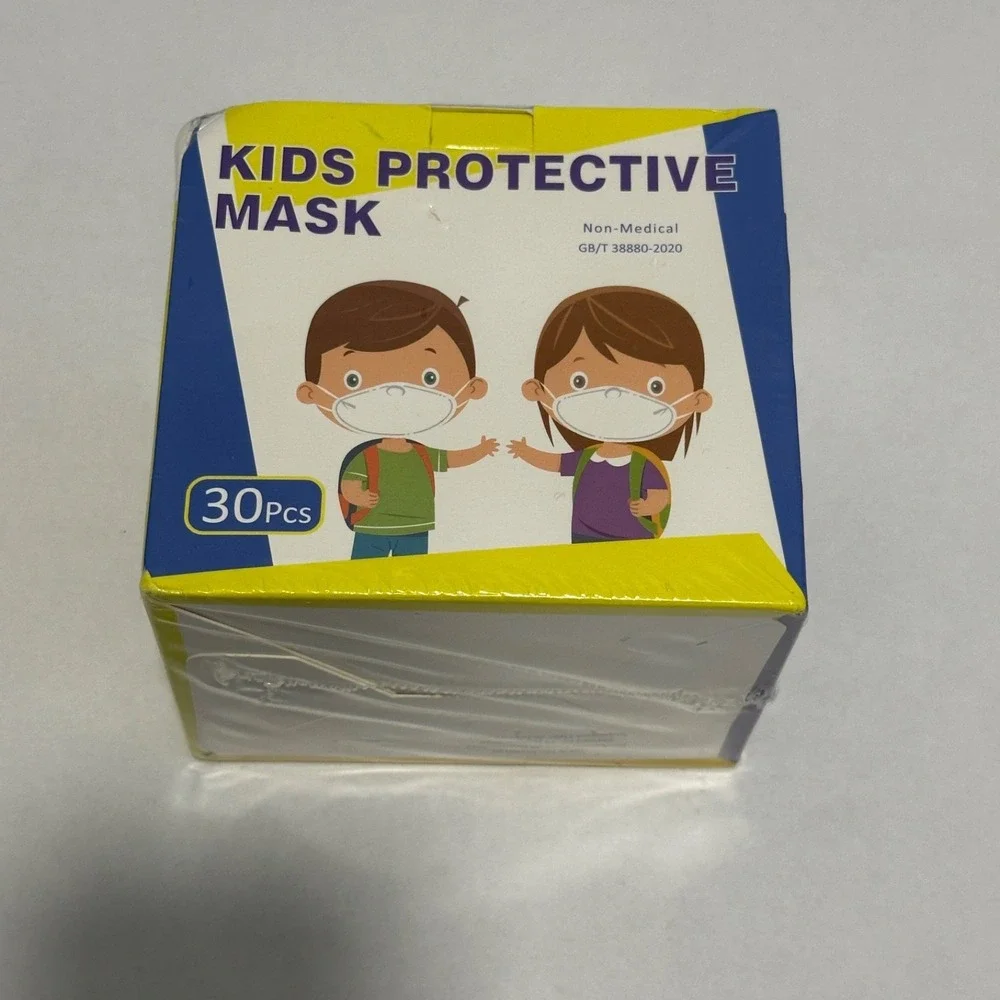 Kids Protective Mask 30pcs Non-Medical Disposable Multi-Color New Sealed